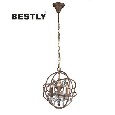 Industriële vintage retro-stijl smeedijzeren bolkooi hanglamp